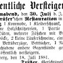 1881-06-18 Kl Versteigerung